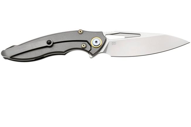Afbeelding voor Rike Knife 1902 RK1902S Böhler M390, Titanium Blue Carbon Fiber, zakmes