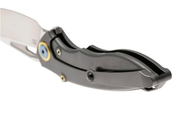 Afbeelding voor Rike Knife 1902 RK1902S Böhler M390, Titanium Red Carbon Fiber, zakmes