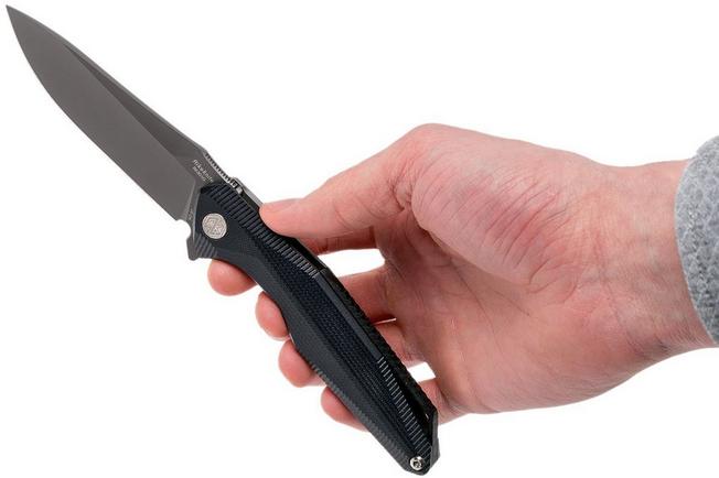 Image for Rike RK801G-B Black 154CM pocket knife