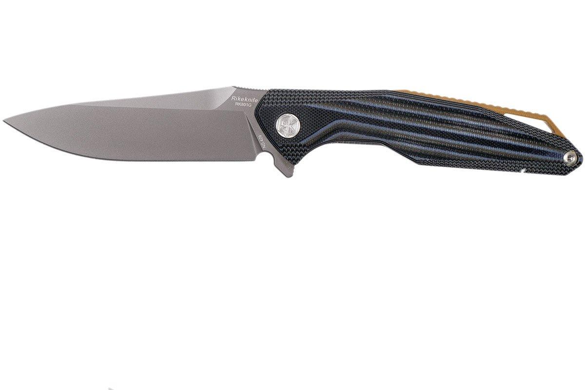 Rike RK801G-S Stripe 154CM pocket knife | Advantageously shopping