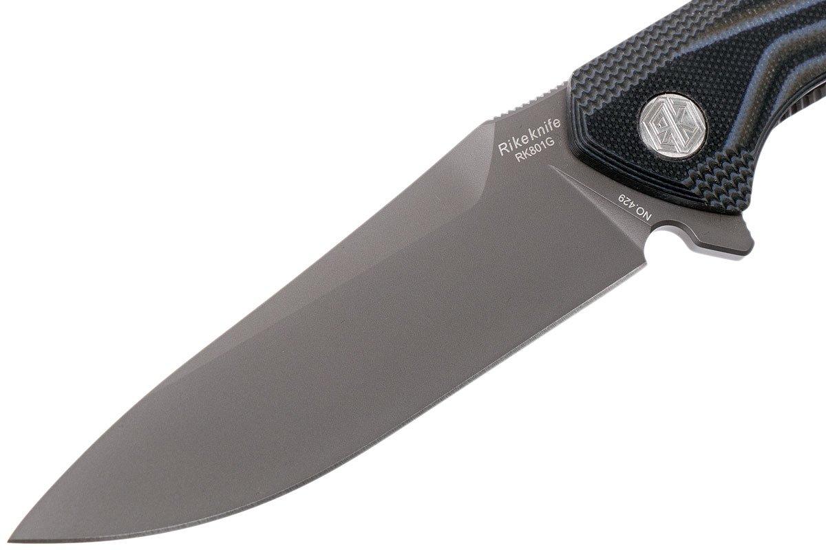Rike RK801G-S Stripe 154CM pocket knife | Advantageously shopping