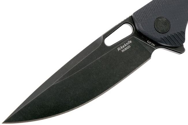 Image for Rike RK802G-B Black, black G10, pocket knife