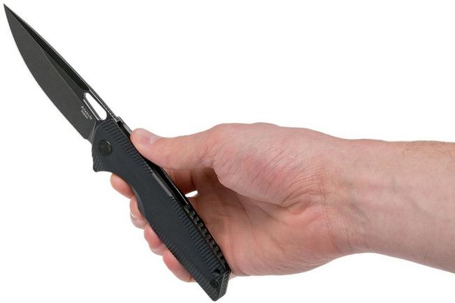 Image for Rike RK802G-B Black, black G10, pocket knife