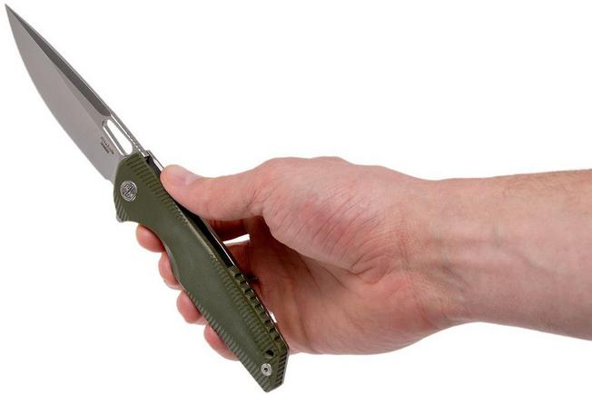 Image for Rike RK802G-OD Green, olive green G10, pocket knife