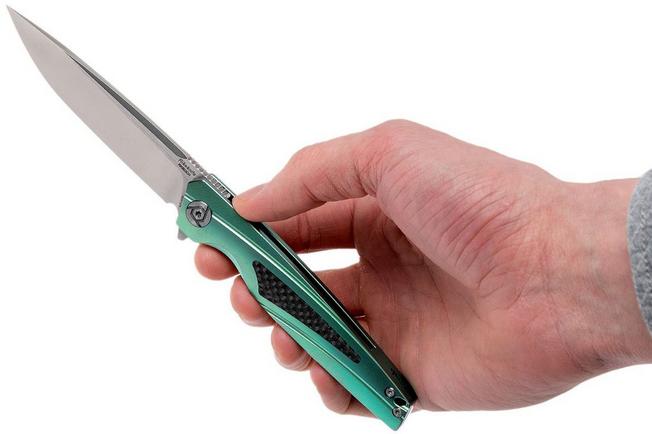 Image for Rike RK803CH-G Green, Carbon fibre Inlay pocket knife