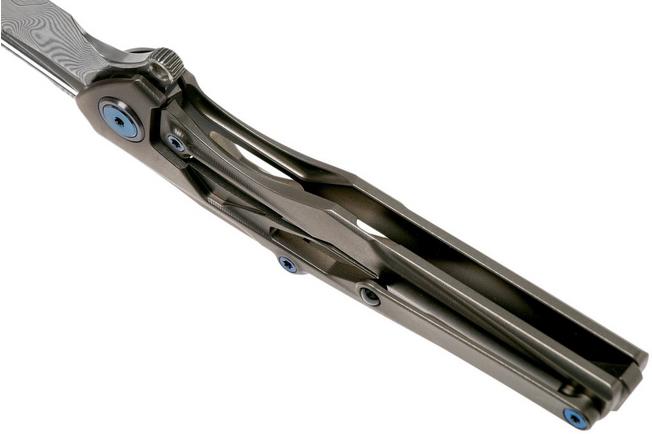 Bild für Rike Knife Knight Gray Damasteel Taschenmesser