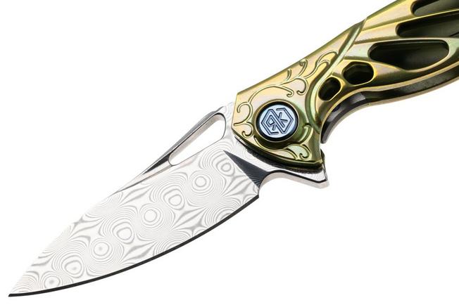 Bild für Rike Mini Hummingbird Taschenmesser Damast, lila