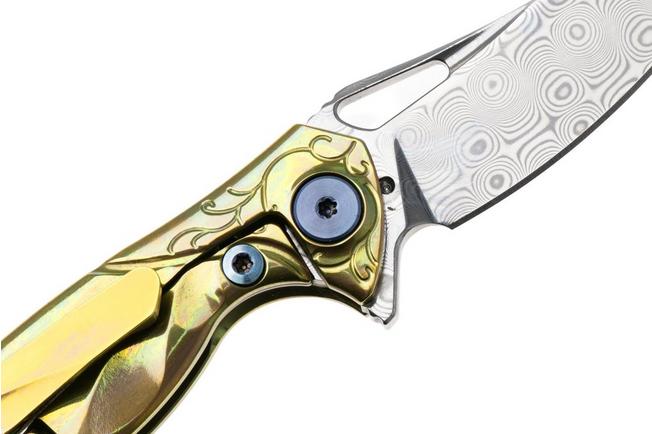 Bild für Rike Mini Hummingbird Taschenmesser Damast, lila