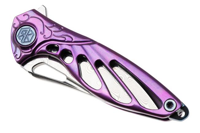 Bild für Rike Mini Hummingbird Taschenmesser Damast, gold