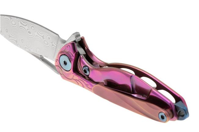 Bild für Rike Mini Hummingbird  Taschenmesser Damast, rosa