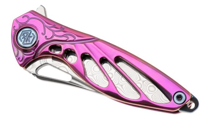 Bild für Rike Mini Hummingbird  Taschenmesser Damast, rosa