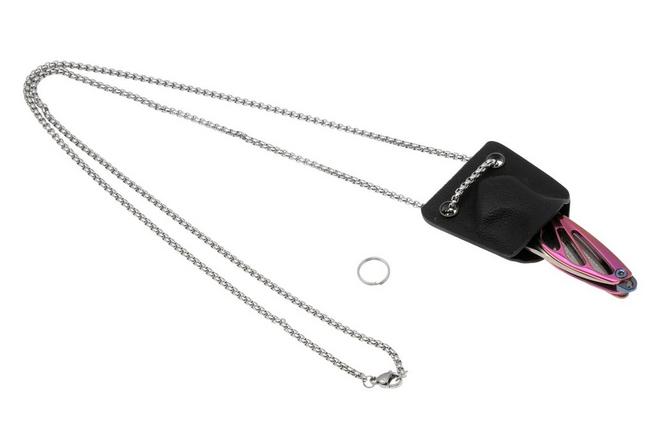 Bild für Rike Mini Hummingbird  Taschenmesser Damast, rosa