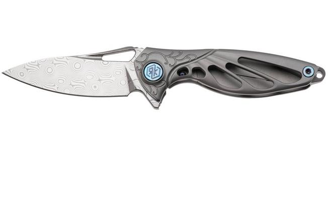 Bild für Rike Mini Hummingbird Taschenmesser Damast, Stonewashed