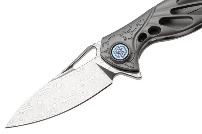 Bild für Rike Mini Hummingbird Taschenmesser Damast, Stonewashed