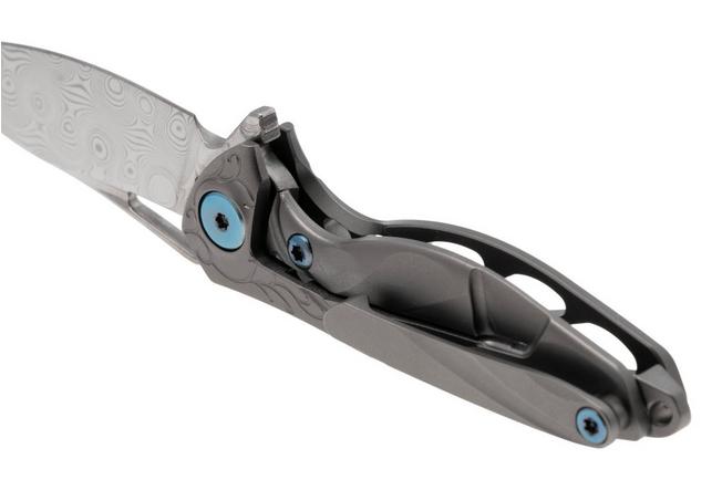 Bild für Rike Mini Hummingbird Taschenmesser Damast, Stonewashed