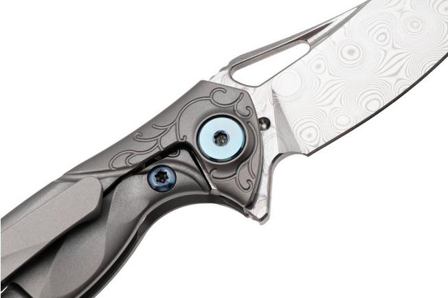 Bild für Rike Mini Hummingbird Taschenmesser Damast, Stonewashed