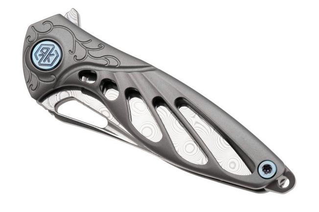 Bild für Rike Mini Hummingbird Taschenmesser Damast, Stonewashed