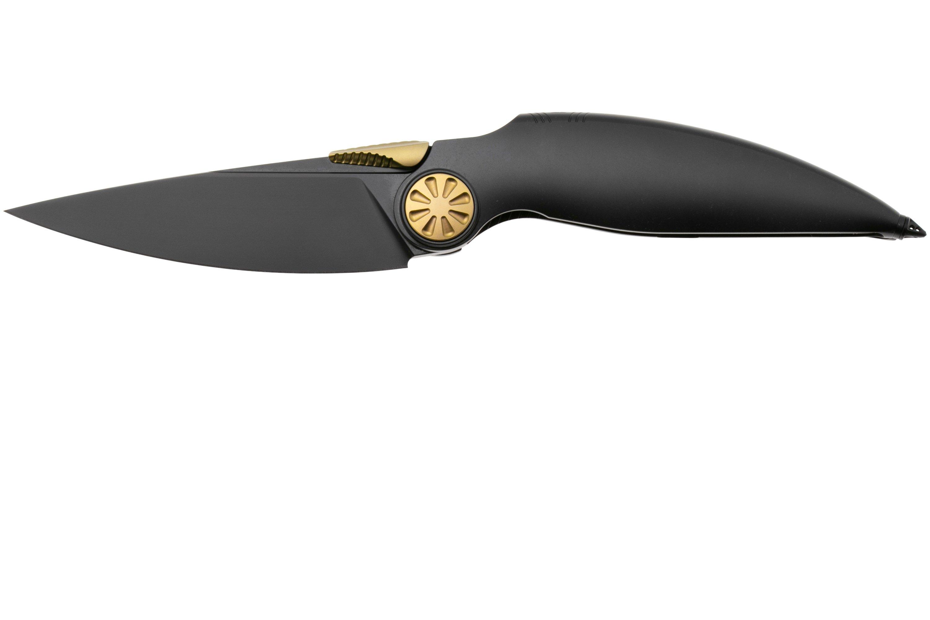 Rike Knife Predator DLC Böhler M390, DLC Titanium, Taschenmesser ...