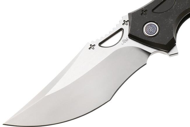 Bild für Rike Knife S05 V2 S05-DR-GR Bead Blasted M390, Dark Gray Titanium, Taschenmesser