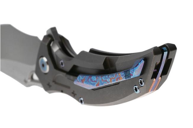 Bild für Rike Knife S05 V2 S05-DR-GR Bead Blasted M390, Dark Gray Titanium, Taschenmesser