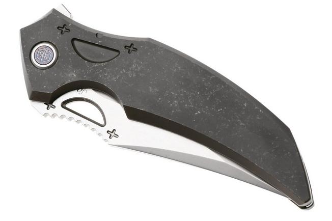 Bild für Rike Knife S05 V2 S05-DR-GR Bead Blasted M390, Dark Gray Titanium, Taschenmesser