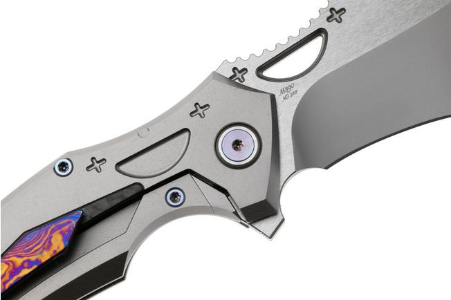 Bild für Rike Knife S05 V2 S05-PL Bead Blasted M390, Titanium, Taschenmesser