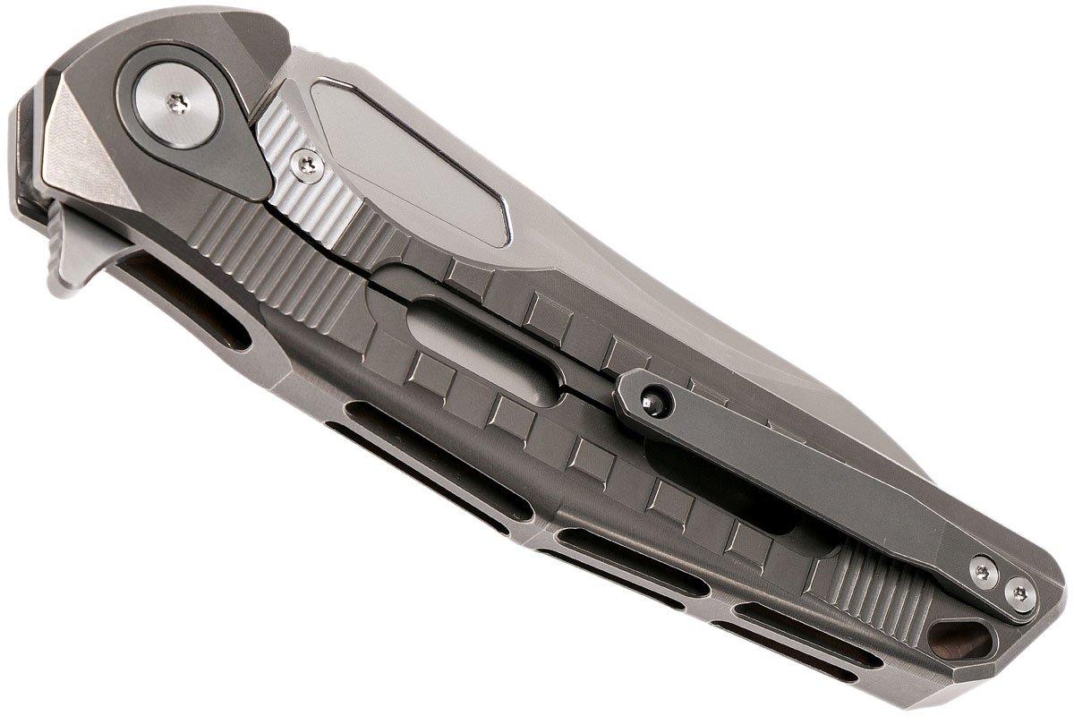 Rike Thor 3 Dark gray M390 integral frame tanto, pocket knife ...