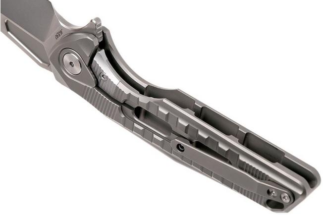 Image for Rike Thor 3 Stonewash M390 integral frame tanto, pocket knife