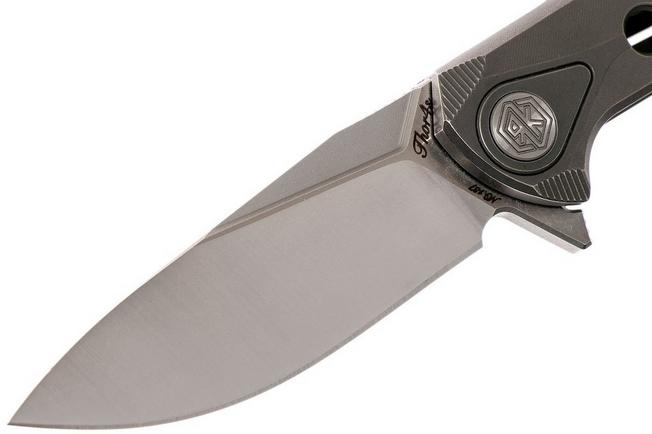 Image for Rike Thor4s Dark Grey M390 integral frame pocket knife