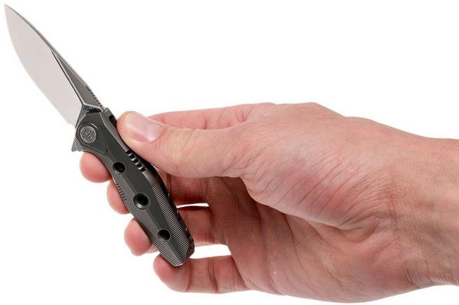 Image for Rike Thor4s Dark Grey M390 integral frame pocket knife