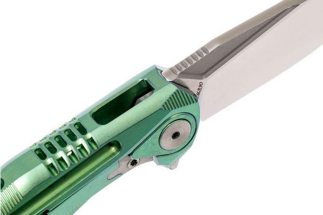 Image for Rike Thor4s Green M390 integral frame pocket knife