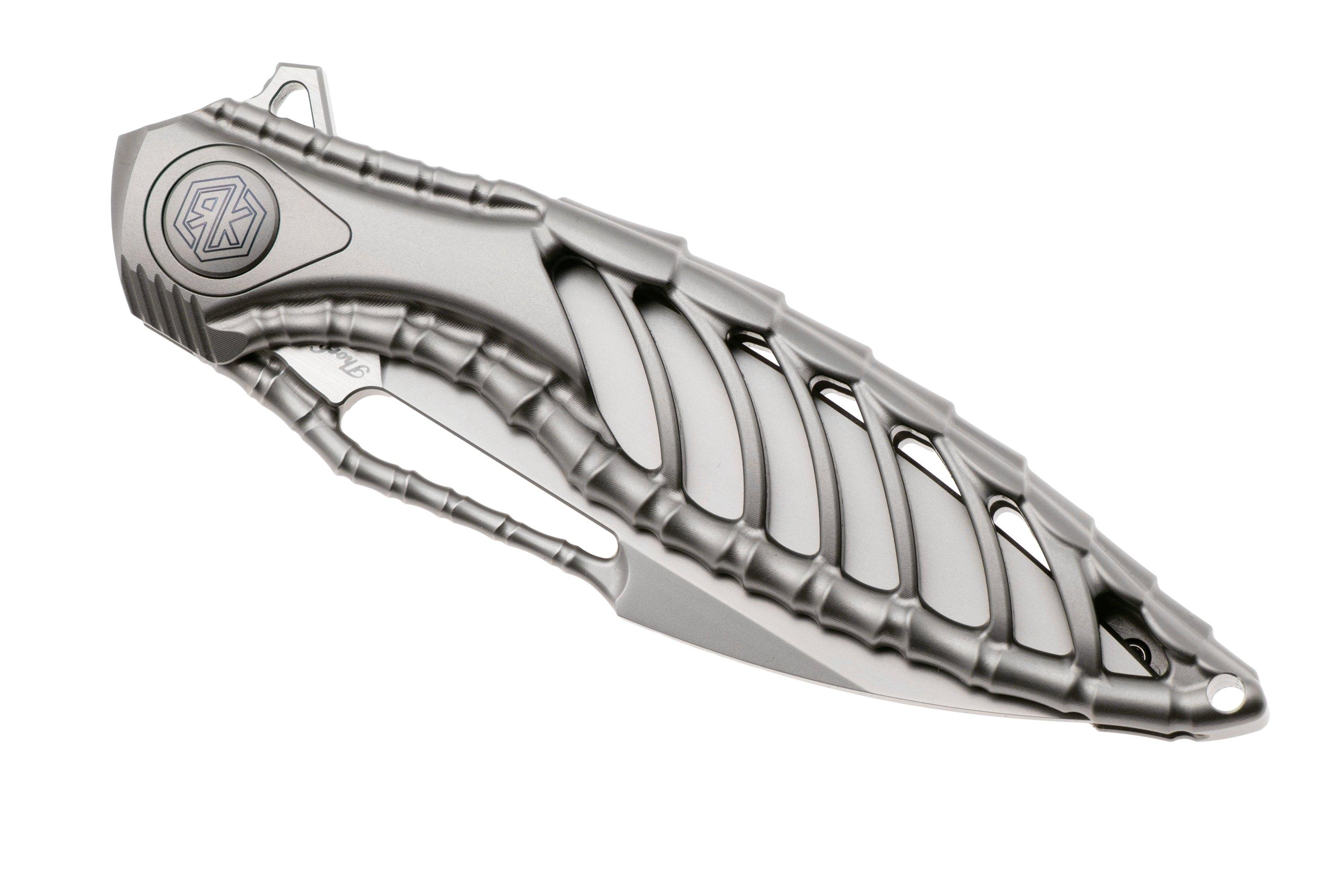 Rike Knife Thor6-M-P Bead Blasted Böhler M390, Titanium, Taschenmesser ...