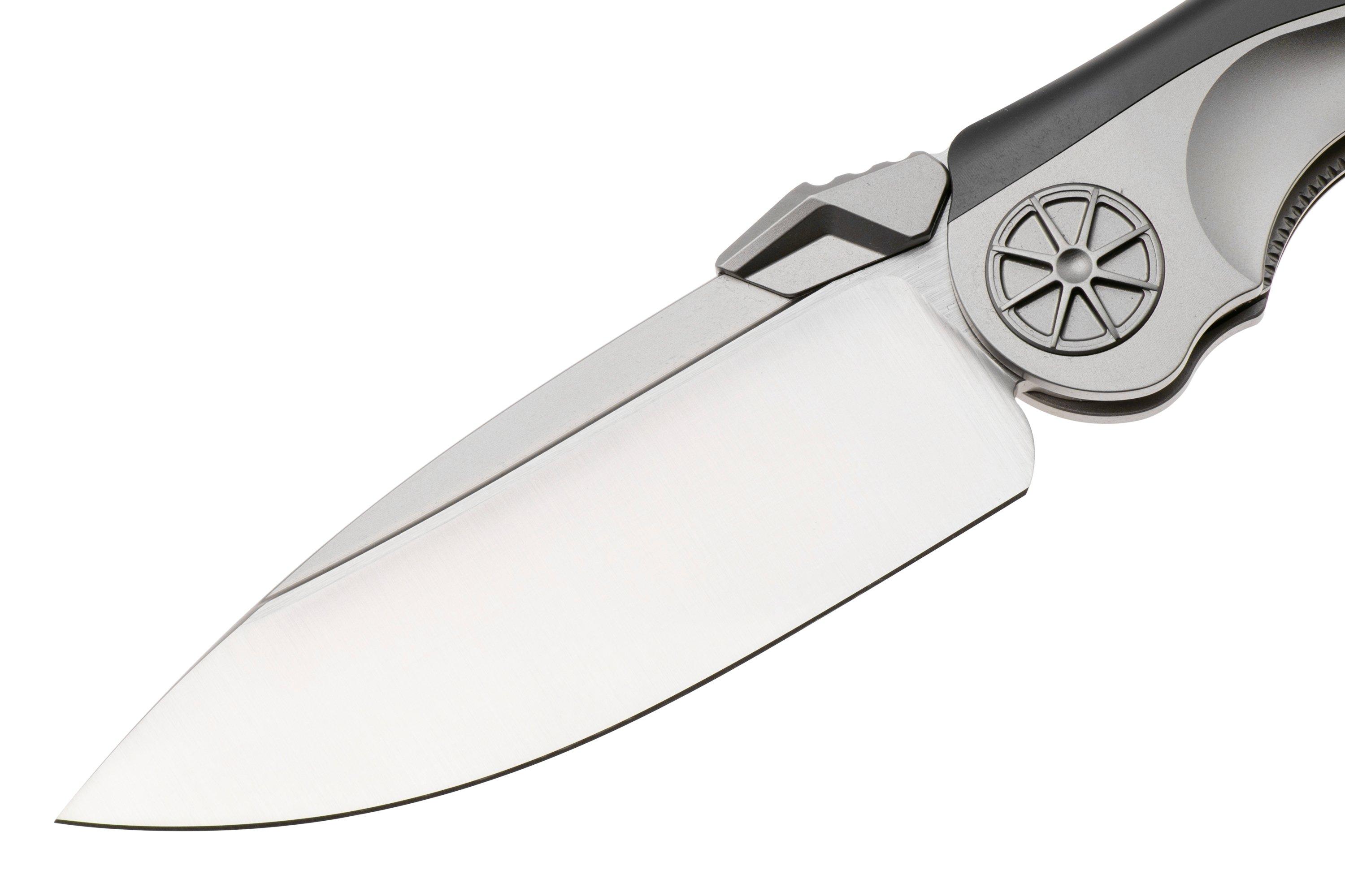 Rike Knife Tissot 1 Satin Böhler M390, DLC Titanium, Taschenmesser ...