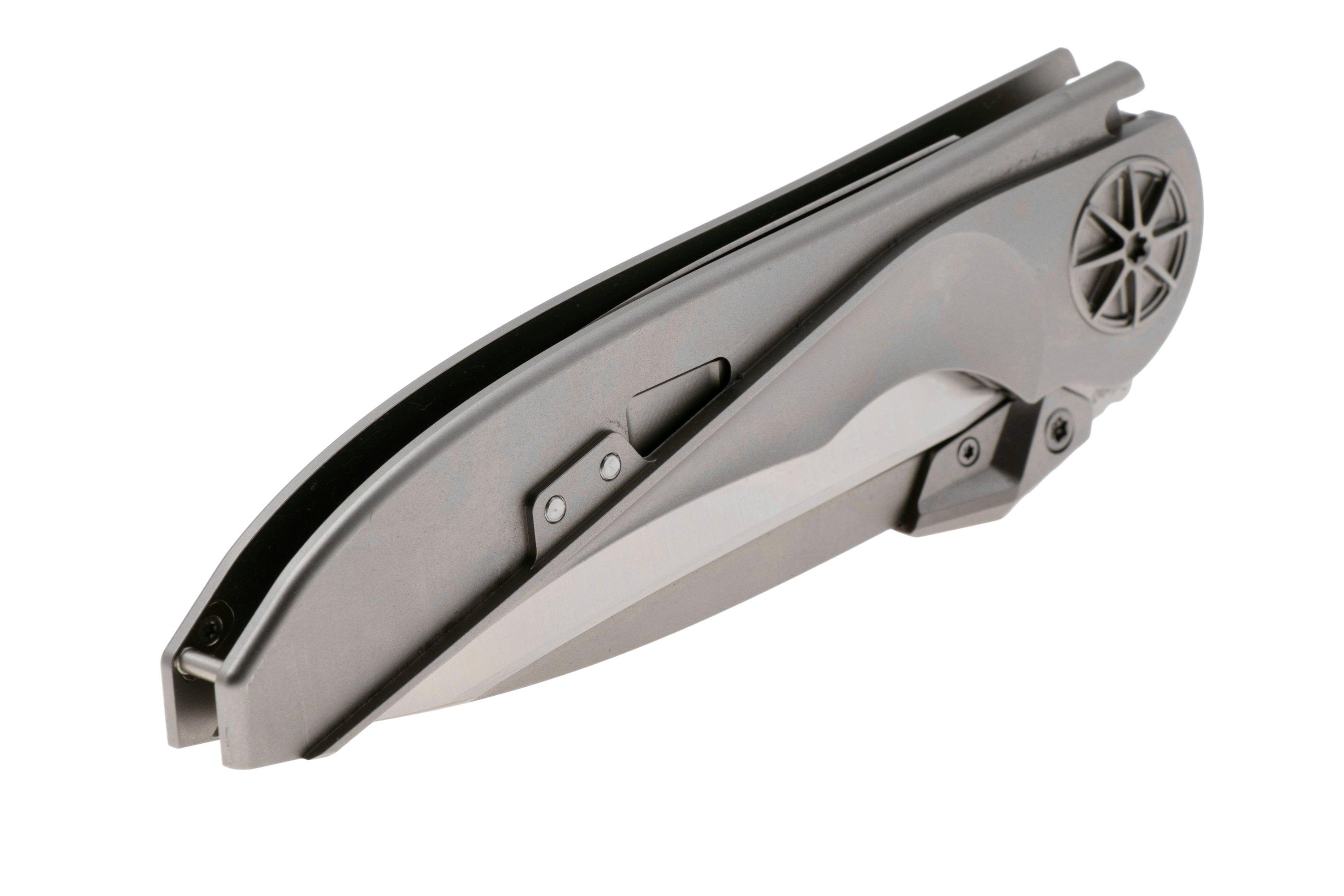 Rike Knife Tissot 1 Satin Böhler M390, DLC Titanium, pocket knife ...