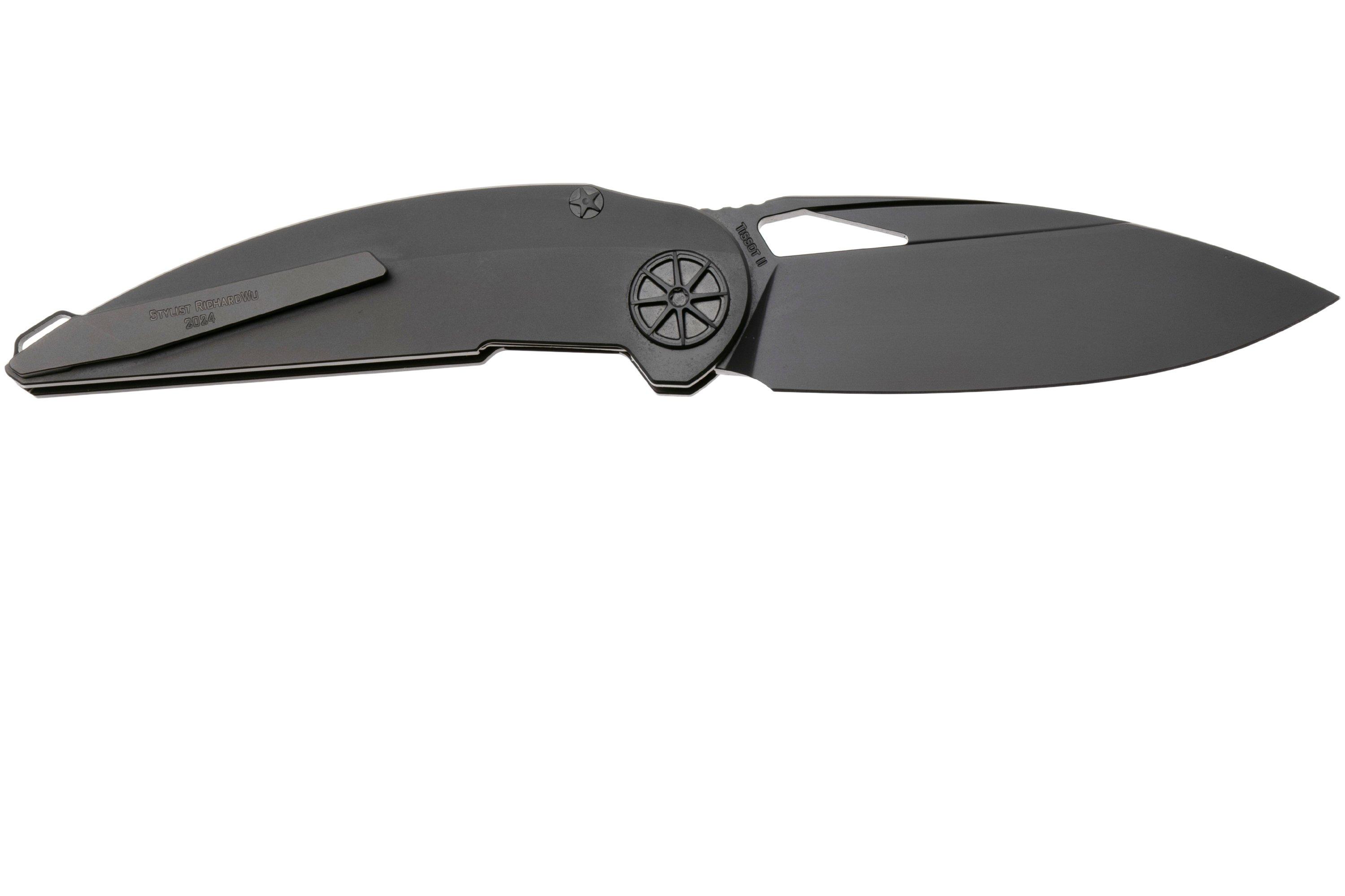 Nóż składany Rike Knife Tissot 2 DLC Böhler M390, DLC Titanium | Zalety ...