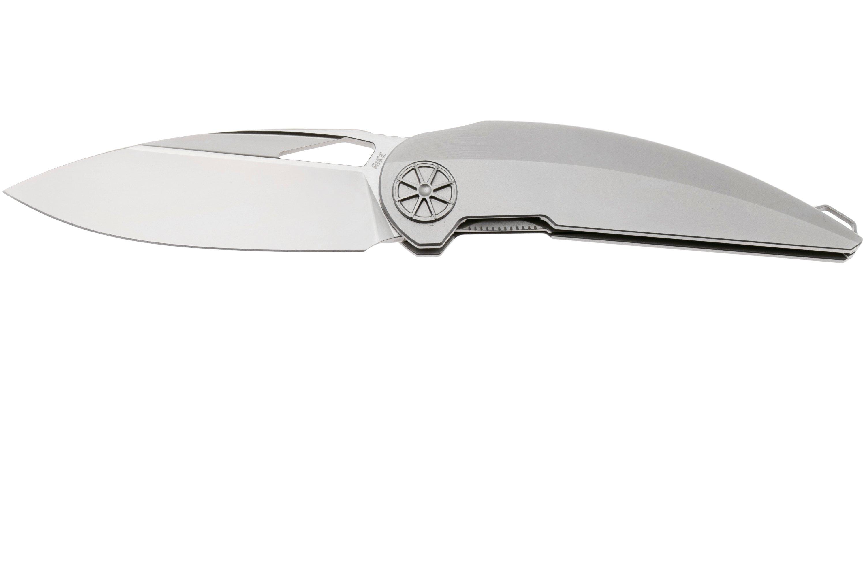 Rike Knife Tissot 2 Bead Blasted Böhler M390, Titanium, Taschenmesser ...