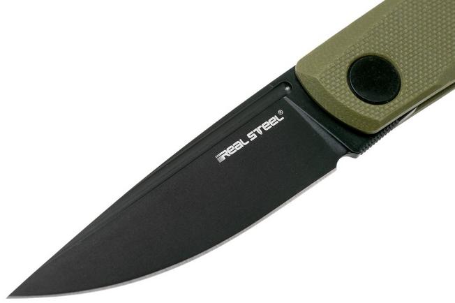 Real Steel Luna Premium II M390, Green Micarta 7006P