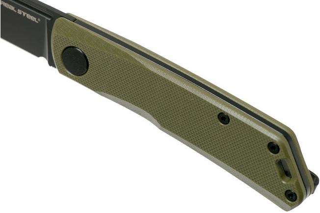 Real Steel Luna Premium II M390, Green Micarta 7006P