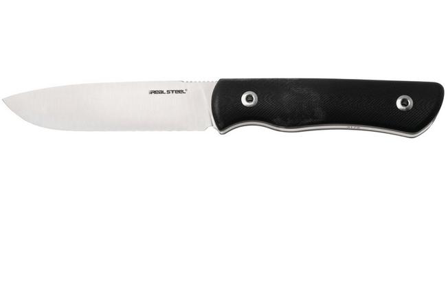 Afbeelding voor Real Steel Bushcraft Plus II Convex 3721C Black G10, bushcraftmes