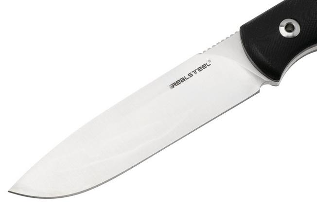 Afbeelding voor Real Steel Bushcraft Plus II Full Flat Grind 3721F Black G10, bushcraftmes