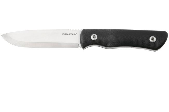 Afbeelding voor Real Steel Bushcraft Plus II Scandi 3721S Black G10, bushcraftmes