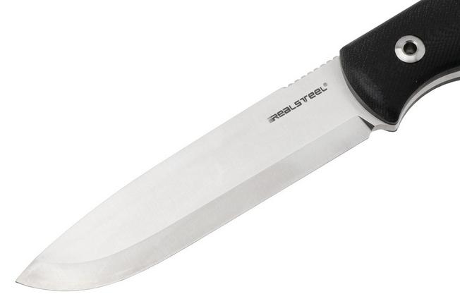 Afbeelding voor Real Steel Bushcraft Plus II Scandi 3721S Black G10, bushcraftmes