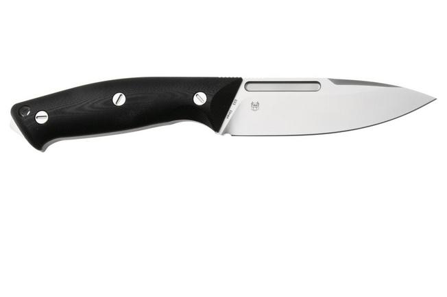 Afbeelding voor Real Steel Gardarik 3739, Satin Elmax, Black G10 vaststaand mes, Ivan Braginets design
