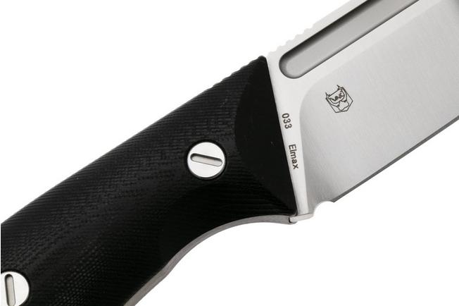 Afbeelding voor Real Steel Gardarik 3739, Satin Elmax, Black G10 vaststaand mes, Ivan Braginets design