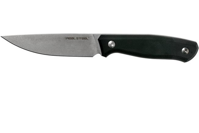 Real Steel Arbiter Stonewashed 3811 fixed knife, Ostap Hel design