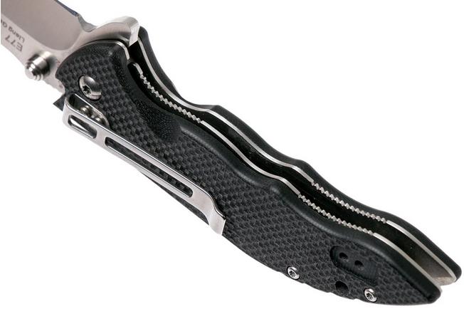 Image pour Real Steel E77 Black Satin 5112 couteau de poche, Liang Gang design