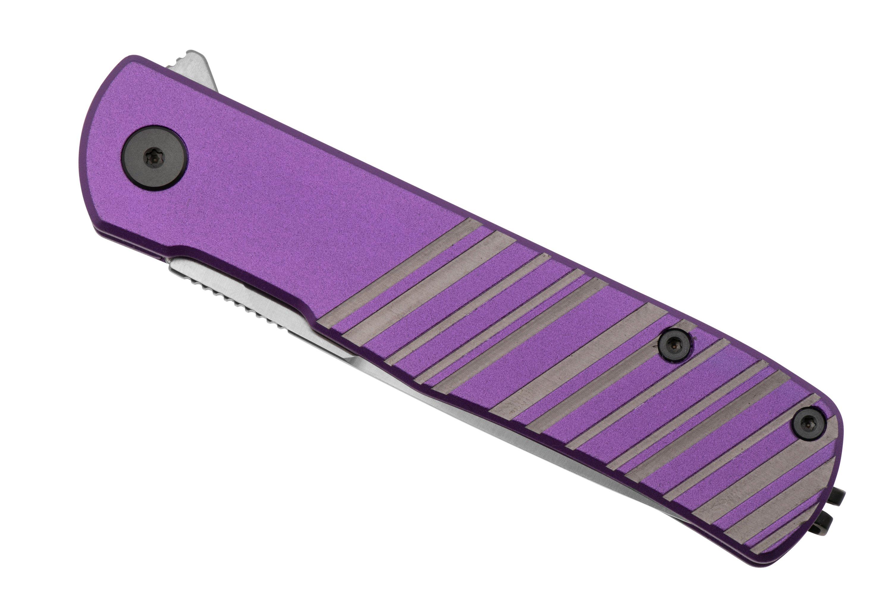 Real Steel Karly 6053 VG10, Purple/Grey Aluminium, pocket knife