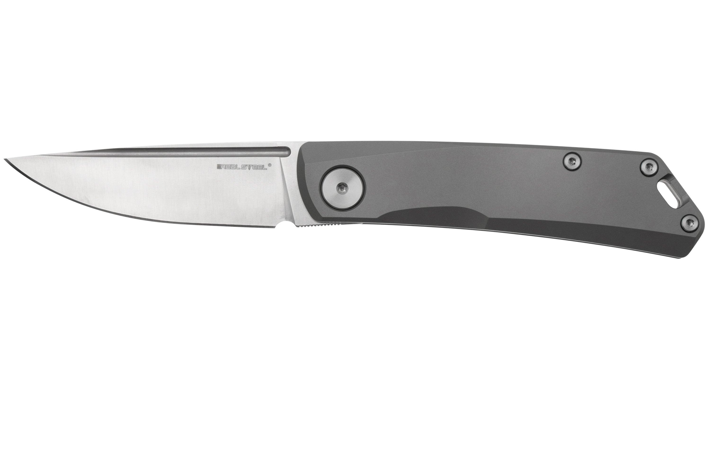 Real Steel Luna Titan 7001ST, Böhler N690, Titanium Slipjoint, pocket