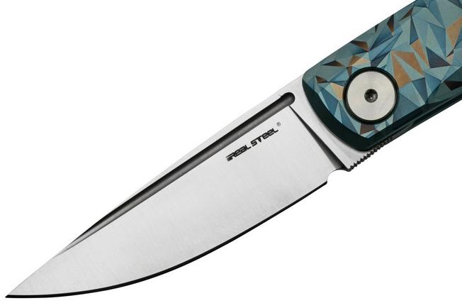 Real Steel Luna Premium II M390, Green Micarta 7006P