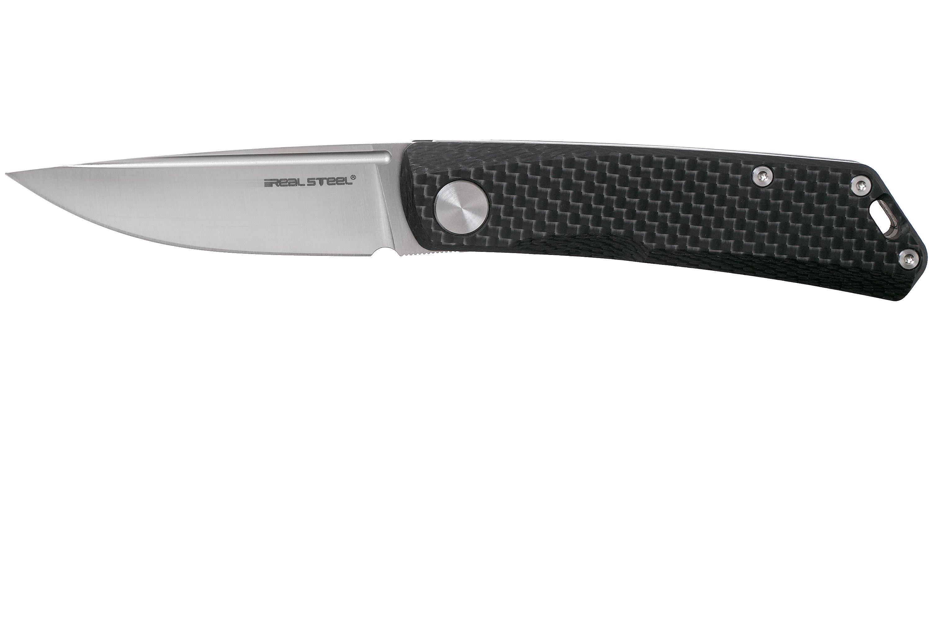 Real Steel Luna - Slip Joint Knife, Carbon Fiber